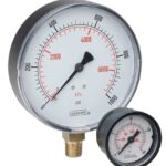  25-120-160-psi/kPa-1/8 NPT Back Conn 2.5 Panel Mount Gauge