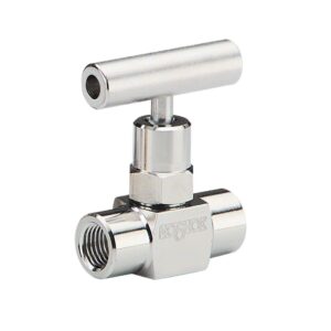  102-FFS-EM1-PM2-HL3 1/4 NPT, Female x Female, 316 SS, EPDM O-Ring, Panel Mount, Round Knurled Handle, Hard Seat Mini Valve