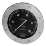  45-1302-W200-S2A-1 4.5 Differential Gauge 1/4 NPT Top/Bottom Conn