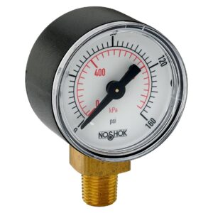  15-100-30-psi/bar 1/8" NPT Bottom Conn 1.5" ABS dry Case Gauge