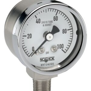  15-401-100-psi 1/8 NPT Bottom Conn 1.5 dry Stainless Steel Pressure Gauge-100 psi