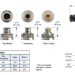  12-MINI-HIRSCHMANN-CONN Mini-Hirschmann Threaded Connector For Transducer Housing