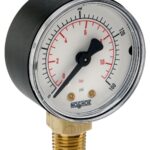  20-100-100-psi/kg/cm2 1/4 NPT Bottom Conn 2 ABS Case Gauge-100 psi