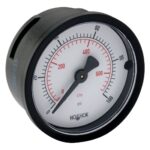  25-110-60-psi/kPa 1/4 NPT Back Conn 2.5 ABS DRY Case Gauge