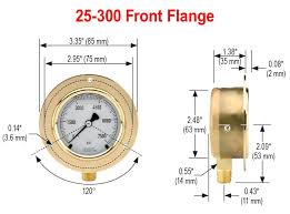  25-3-BRASS-FF 2.5 Brass Front Flange