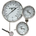  30-320 series Adjustable Angle 3" DIAMETER 1/2" NPT -Instrument Type Bimetal Thermometers