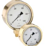  25-310-2000-SST -psi 1/4" NPT Back Conn 2.5" Brass Case Gauge-ADJUSTABLE CONNECTION