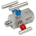  3070-MFC 1/2 NPT, Male x Female, Steel, 3-Valve Double Block & Bleed, Hard Seat