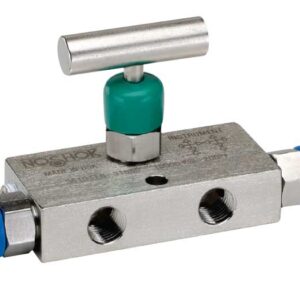  3710-FFC Soft Tip, 1/4 NPT Female x 1/4 NPT Female, Steel 3 Valve Mini Manifold