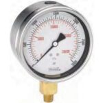  40-911-5K-PSI/KPA-SSBU-ORF 4" Pressure Gauge, 5000psi
