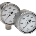  60-502-40000-psi 9/16-18 UNF Female Bottom Conn 6.0 Extreme High Liquid Filled Pressure Gauge