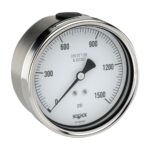  40-510-600-psi/kPa-1/4  NPT Back Conn, Stainless Steel Gauge, Glycerin Filled