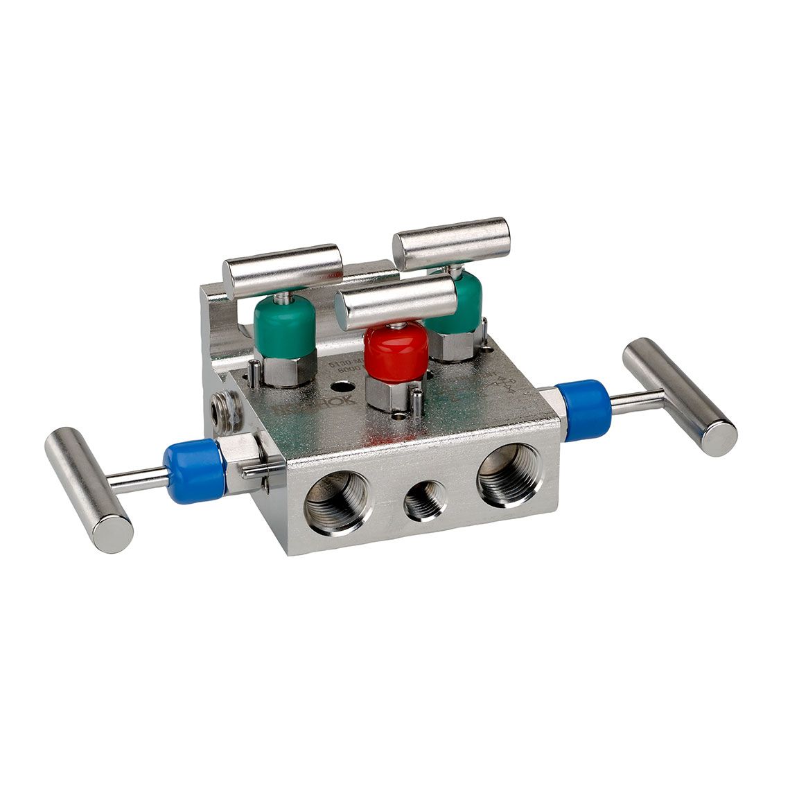 5130_series_manifold 5130-MMS-FP , Soft Seat, Flange x Flange, 316 SS, Flare Pattern 5 Valve Manifold valve - Image 1