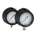  45-760-400-psi-GL 1/2 NPT Bottom Conn, 4.5 Process Gauge, Glycerin Filled, Glass Lens