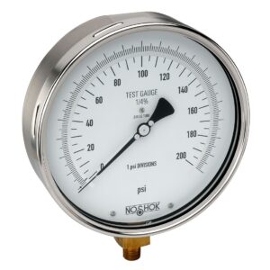  60-800-5000-psi 1/4 NPT Bottom Conn 6 Precision dry Test Gauge