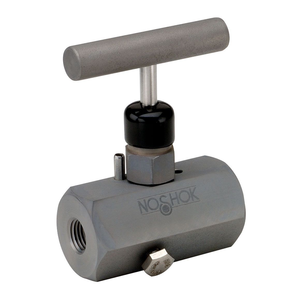 700_series_needle-znni_4 604-FFC-PM1 1/2 NPT, Female x Female, Steel, Panel Mount, Hard Seat Block & Bleed Valve - Image 1