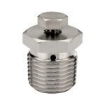  BP1-S 1/2 NPT Bleed Plug, Stainless steel for needle valves