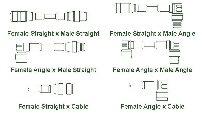 magnetic_contact_switch_drawings_LG-2 12-4-PIN-BENDIX-MATING-20 ft cable - Image 1