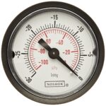  25-110-30-vac/kPa 1/4 NPT Back Conn 2.5 DRY ABS VACUUM Case Gauge