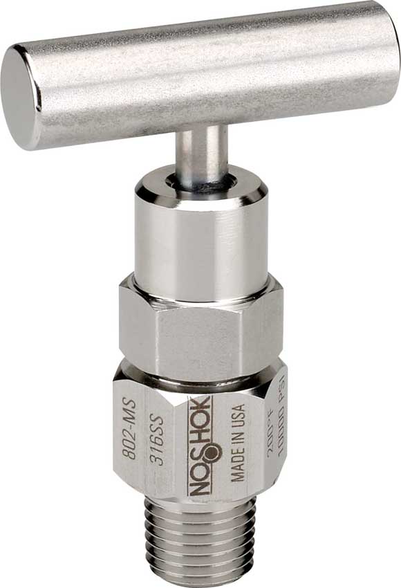 800-series-large 802-MB 1/4 NPT, Male, Brass, Hard Seat Bleed Valve - Image 1