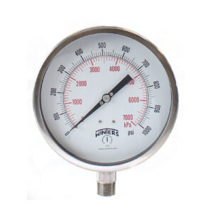 Winters Instruments P3S6214 300 SERIES 8.5" 0-300 PSI/KPA 1/4" BTTM Dry PRESSURE GAUGE